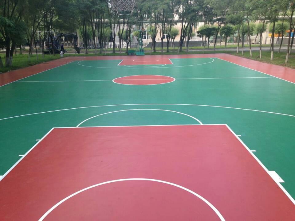 硅PU籃球場地